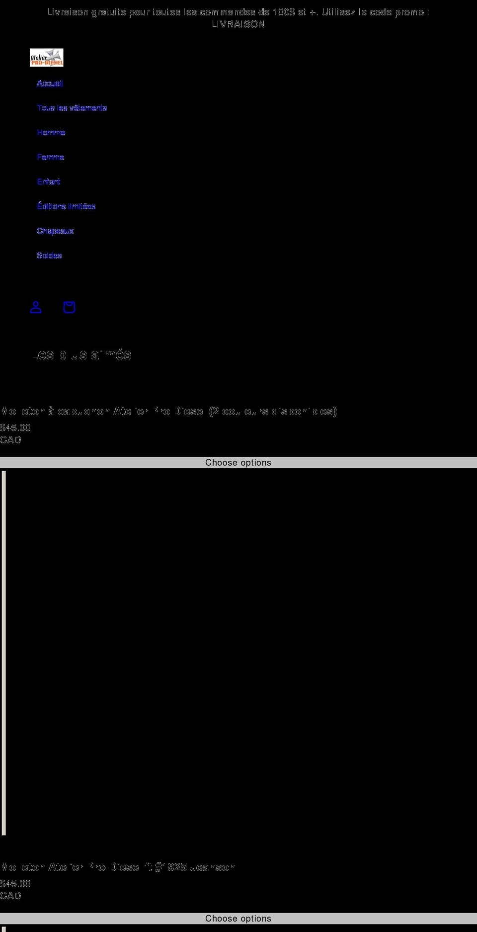 atelierprodiesel.com shopify website screenshot