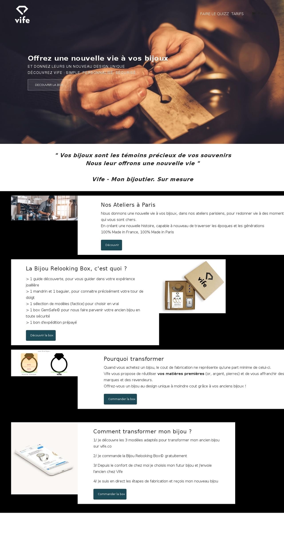 Vife 3.3 Shopify theme site example ateliers-s.com