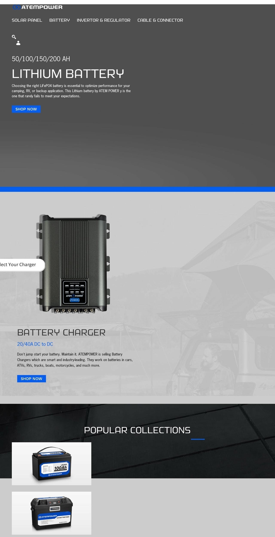atempower.com shopify website screenshot