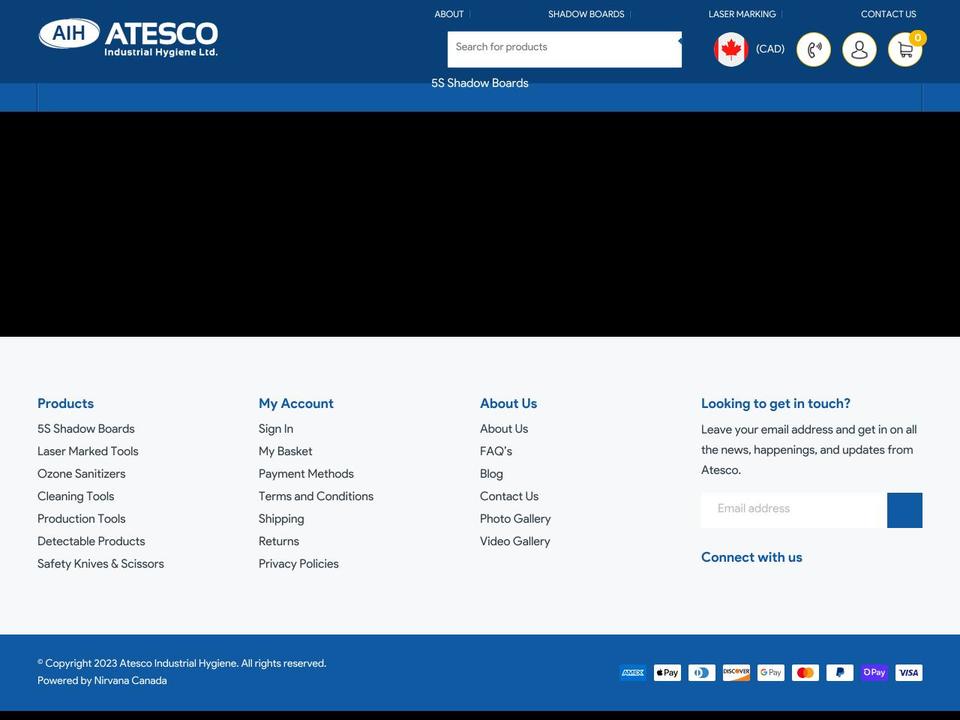 atesco.ca shopify website screenshot
