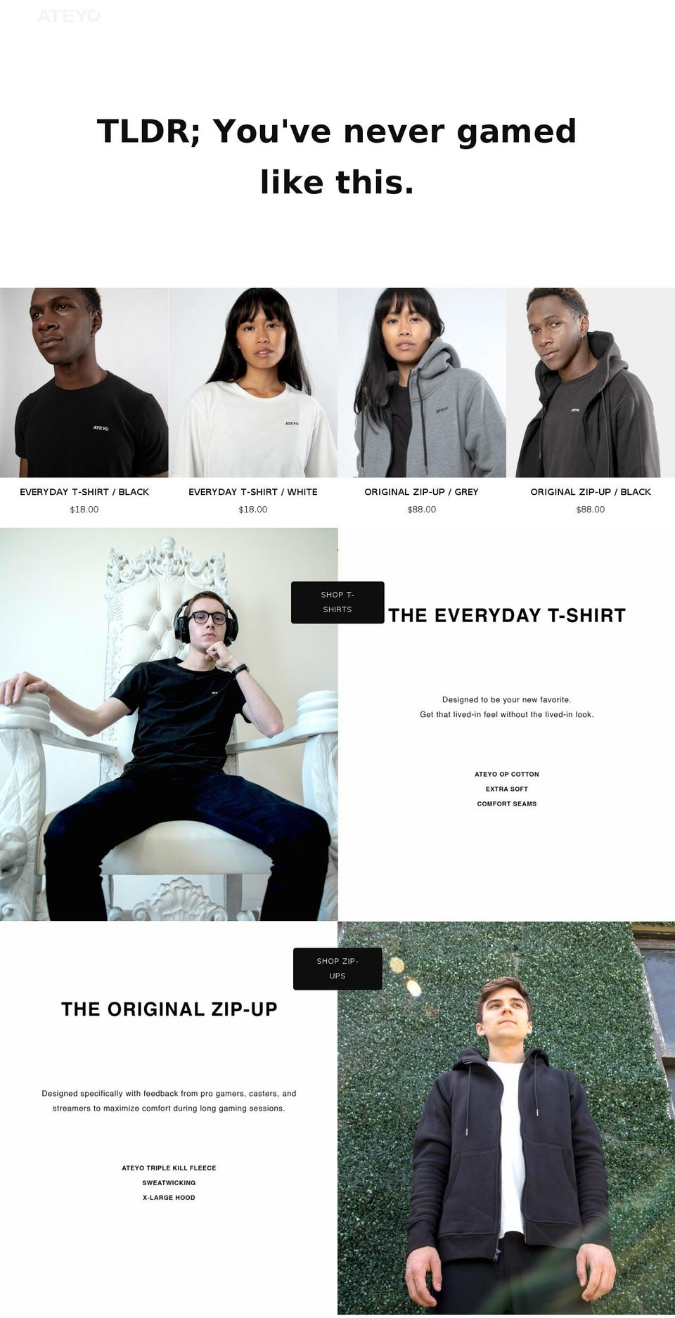 ateyo.com — Shopify storefront screenshot