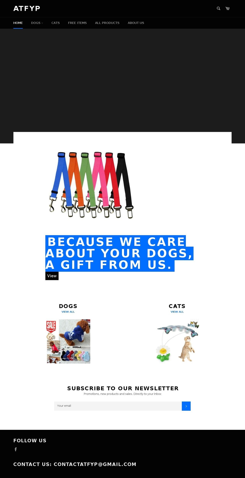 atfyp.com — Shopify storefront screenshot