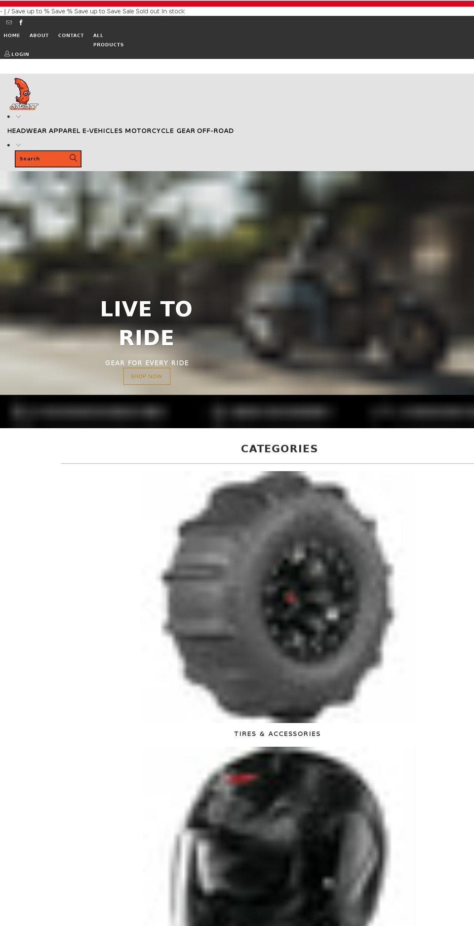 atgatt.com shopify website screenshot