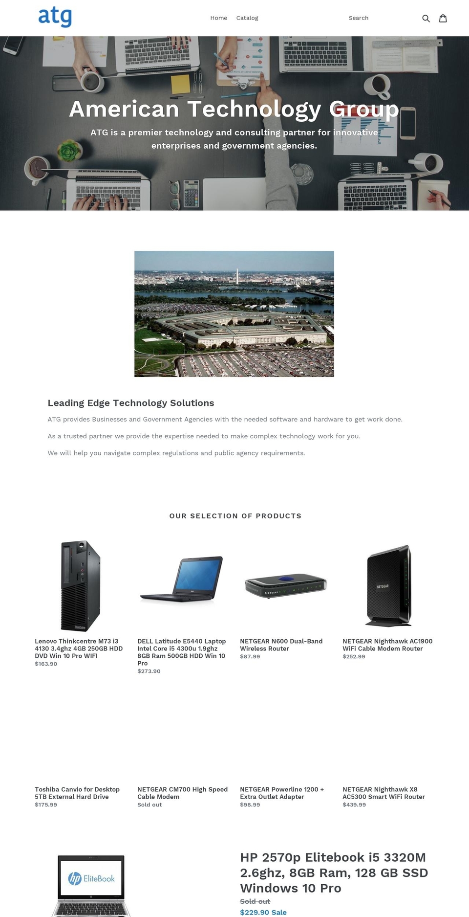 atgcompany.com — Shopify storefront screenshot