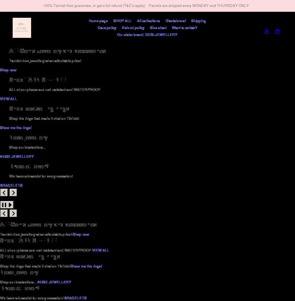 atgems.co.uk shopify website screenshot