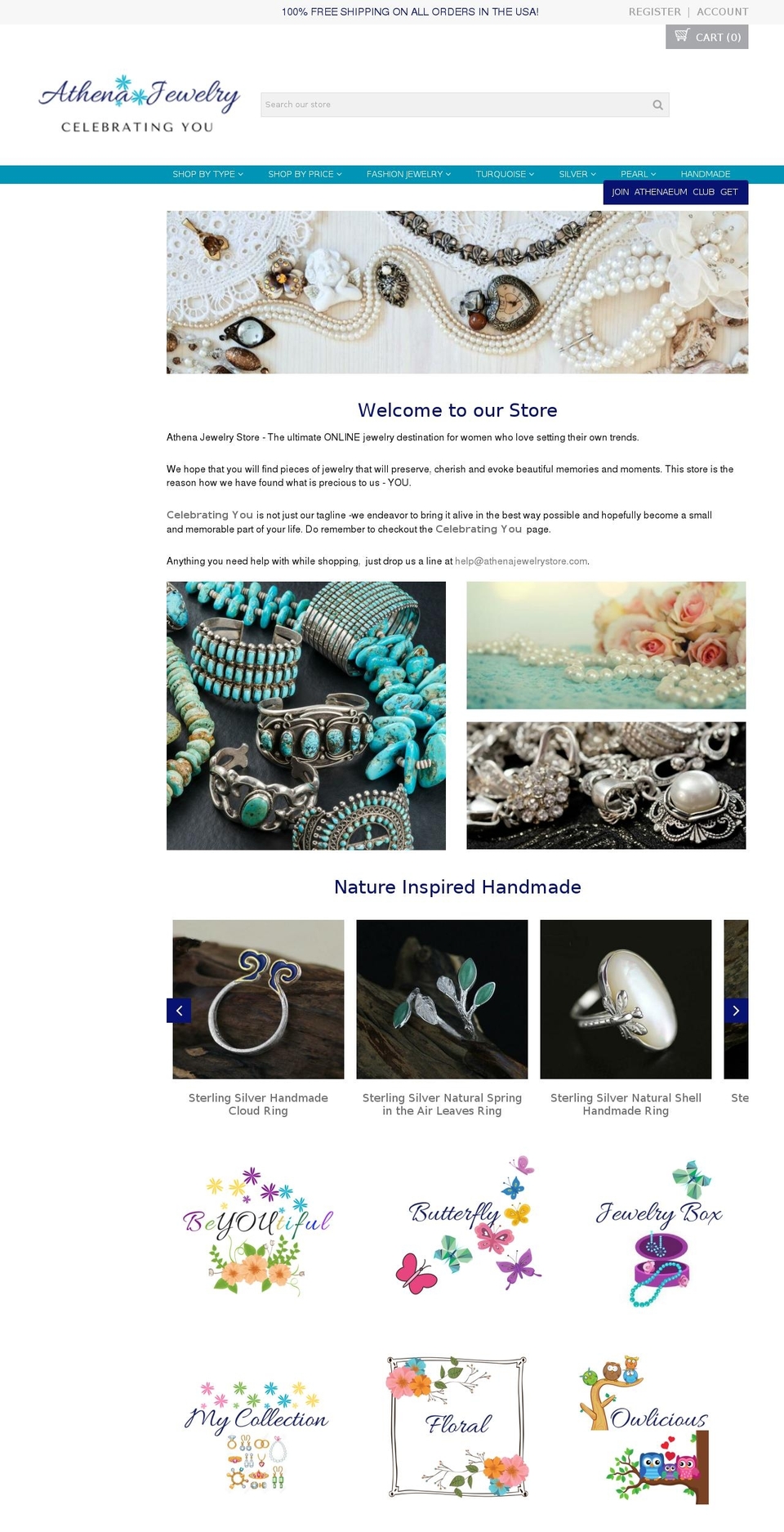 proven-profitable-theme-9-2 Shopify theme site example athenajewelrystore.com