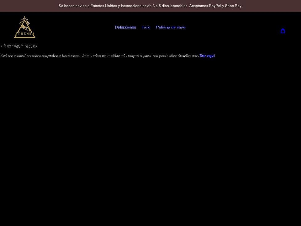 atheneashop.com shopify website screenshot
