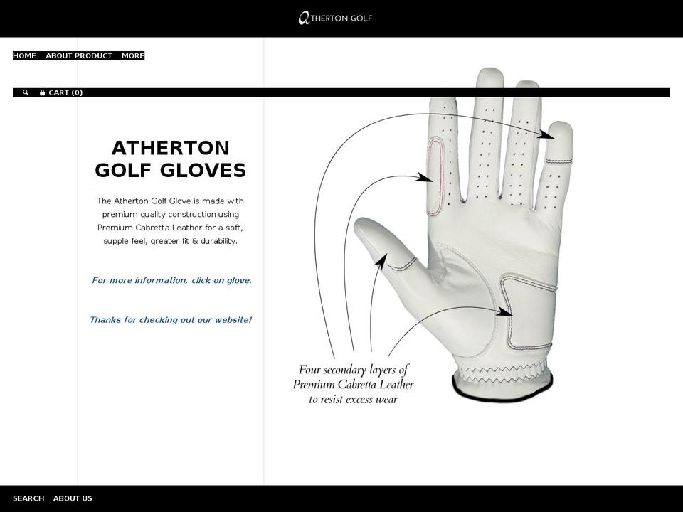 Lookbook Shopify theme site example athertongolf.com