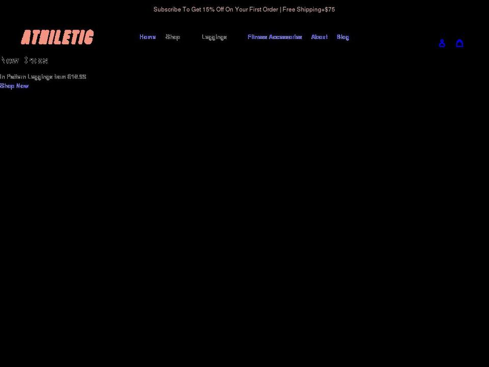 athiletic.com shopify website screenshot