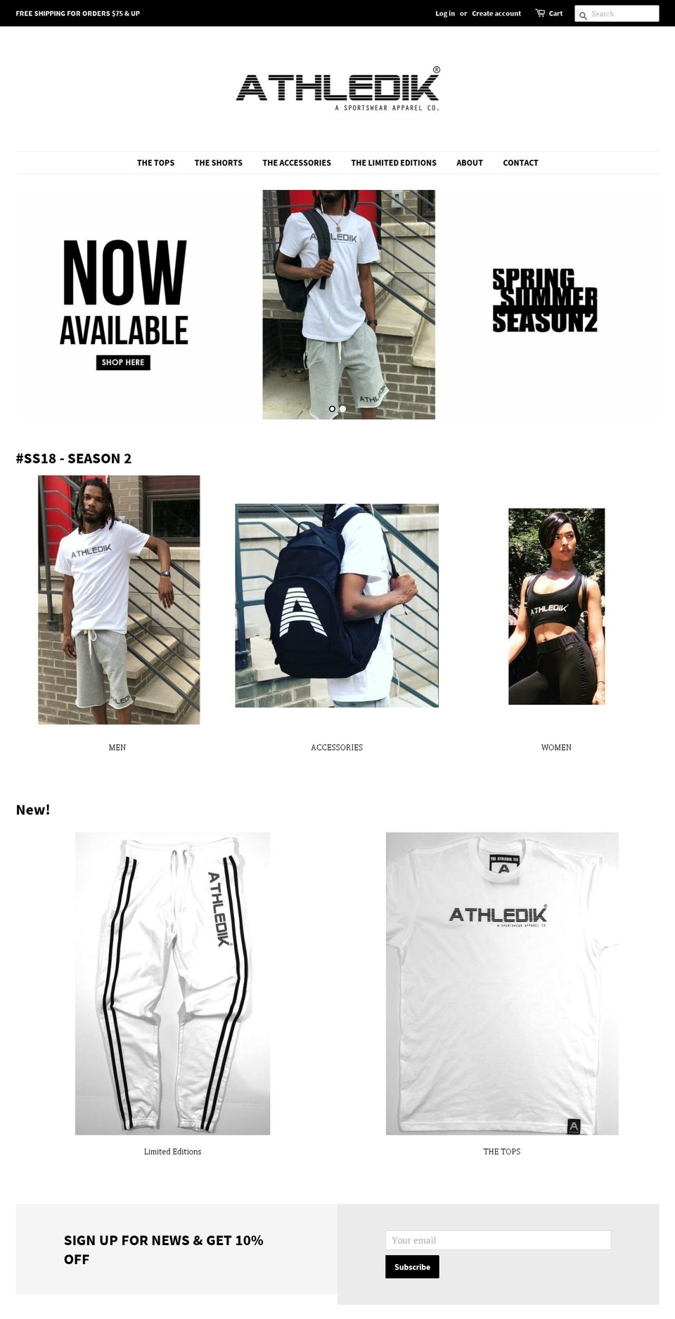 athledik.com — Shopify storefront screenshot