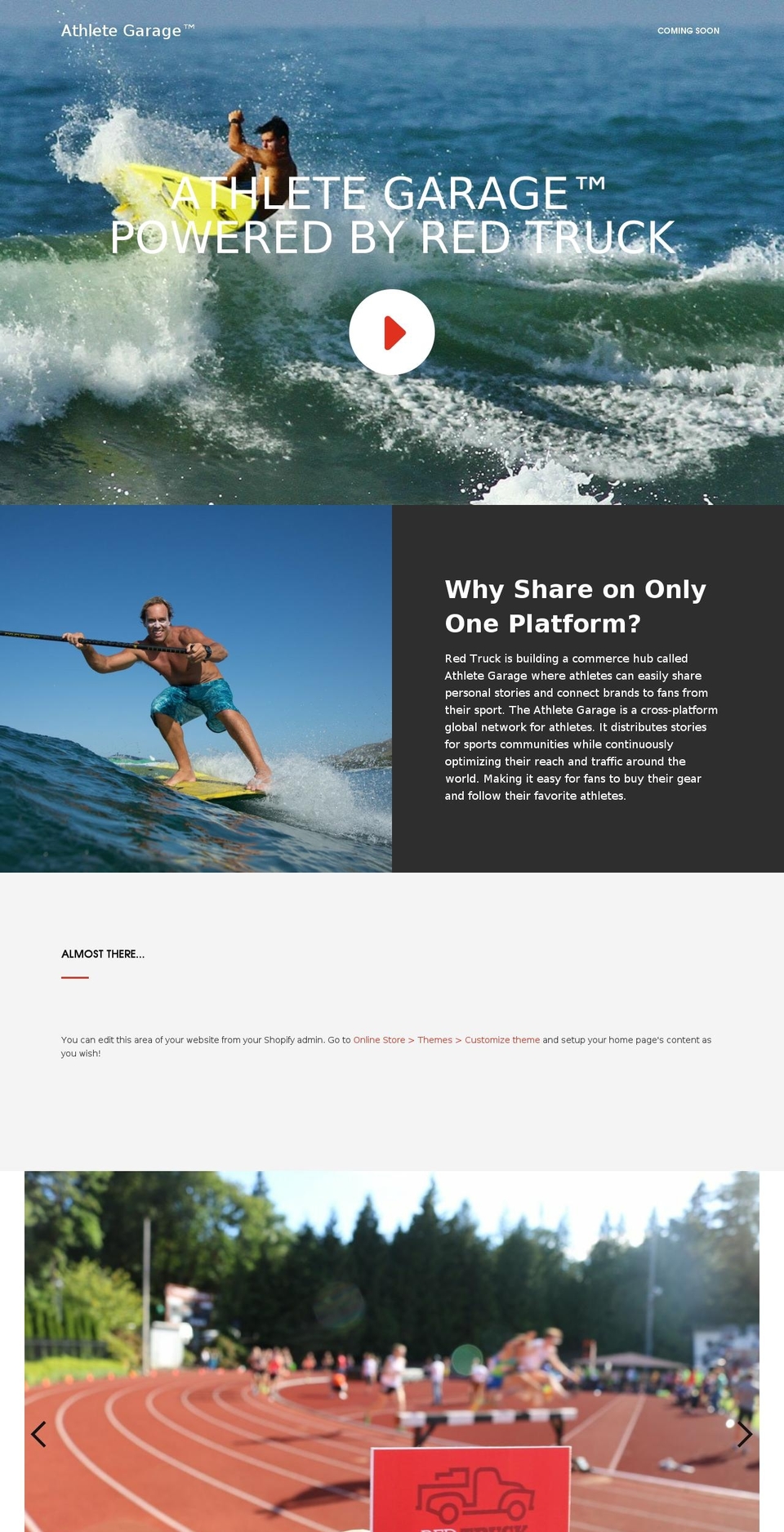 athletegarage.com shopify website screenshot