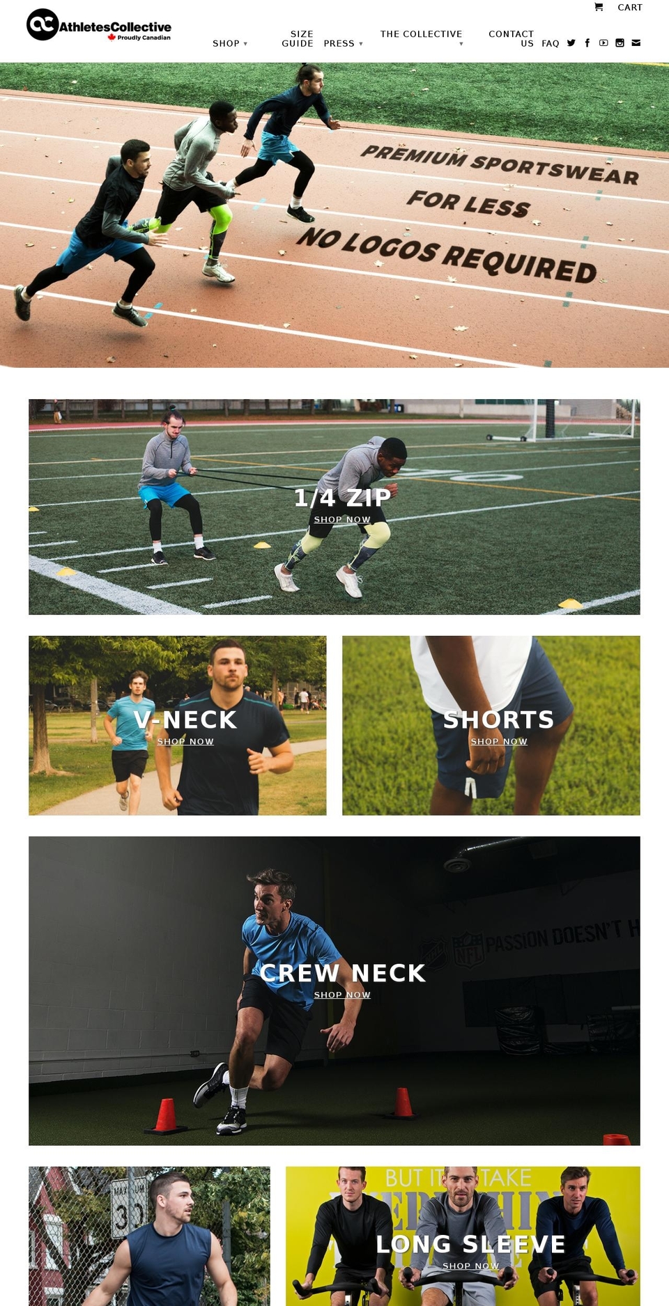 athletescollective.com shopify website screenshot