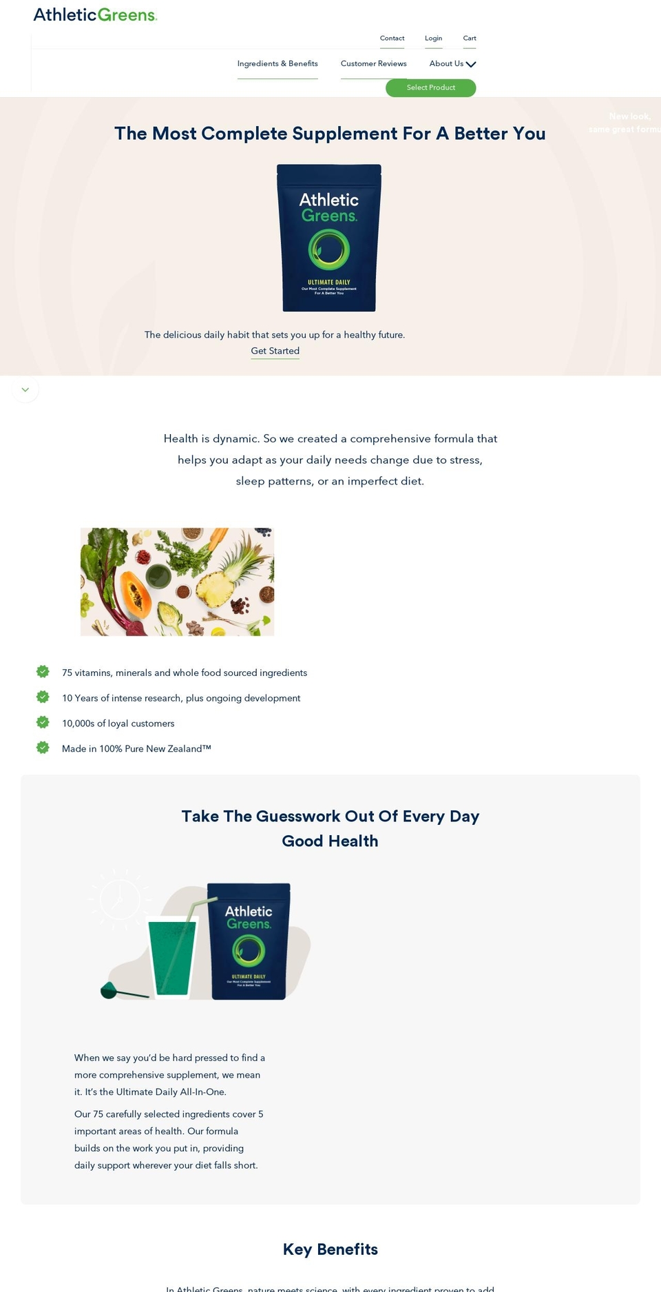 AG NS Production Shopify theme site example athletessuperfood.com