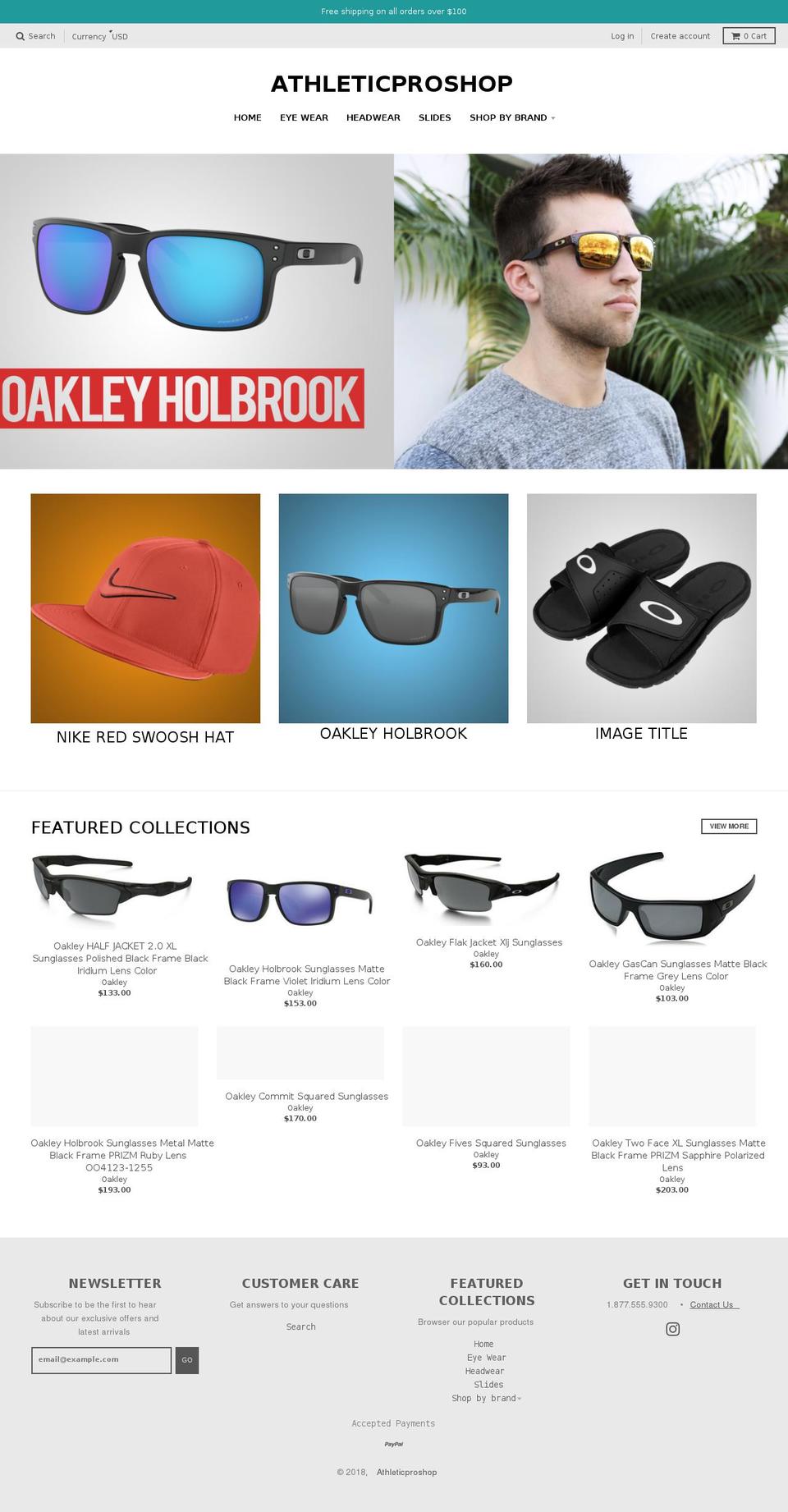 athleticproshop.com — Shopify storefront screenshot