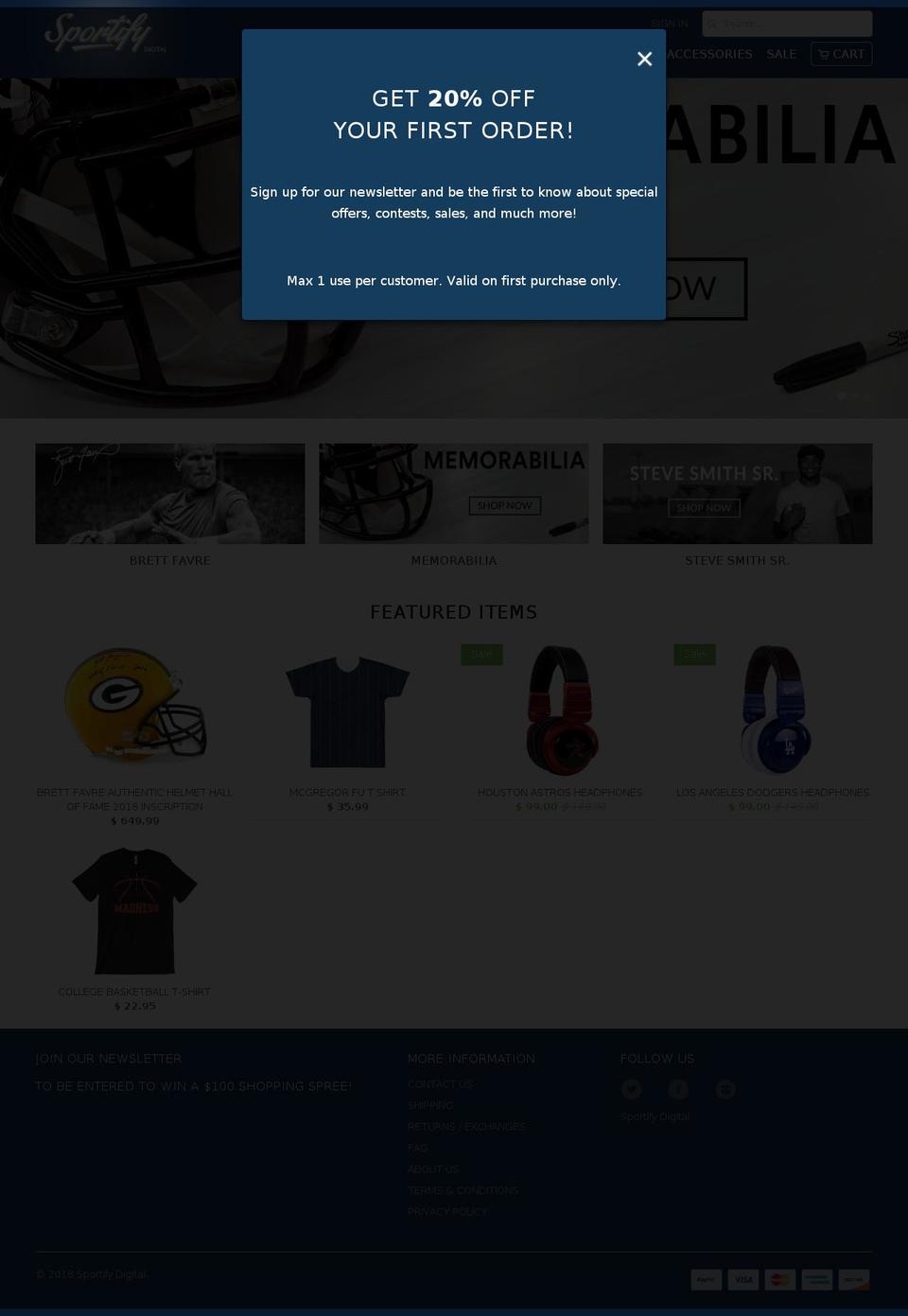 athletifyshop.com — Shopify storefront screenshot