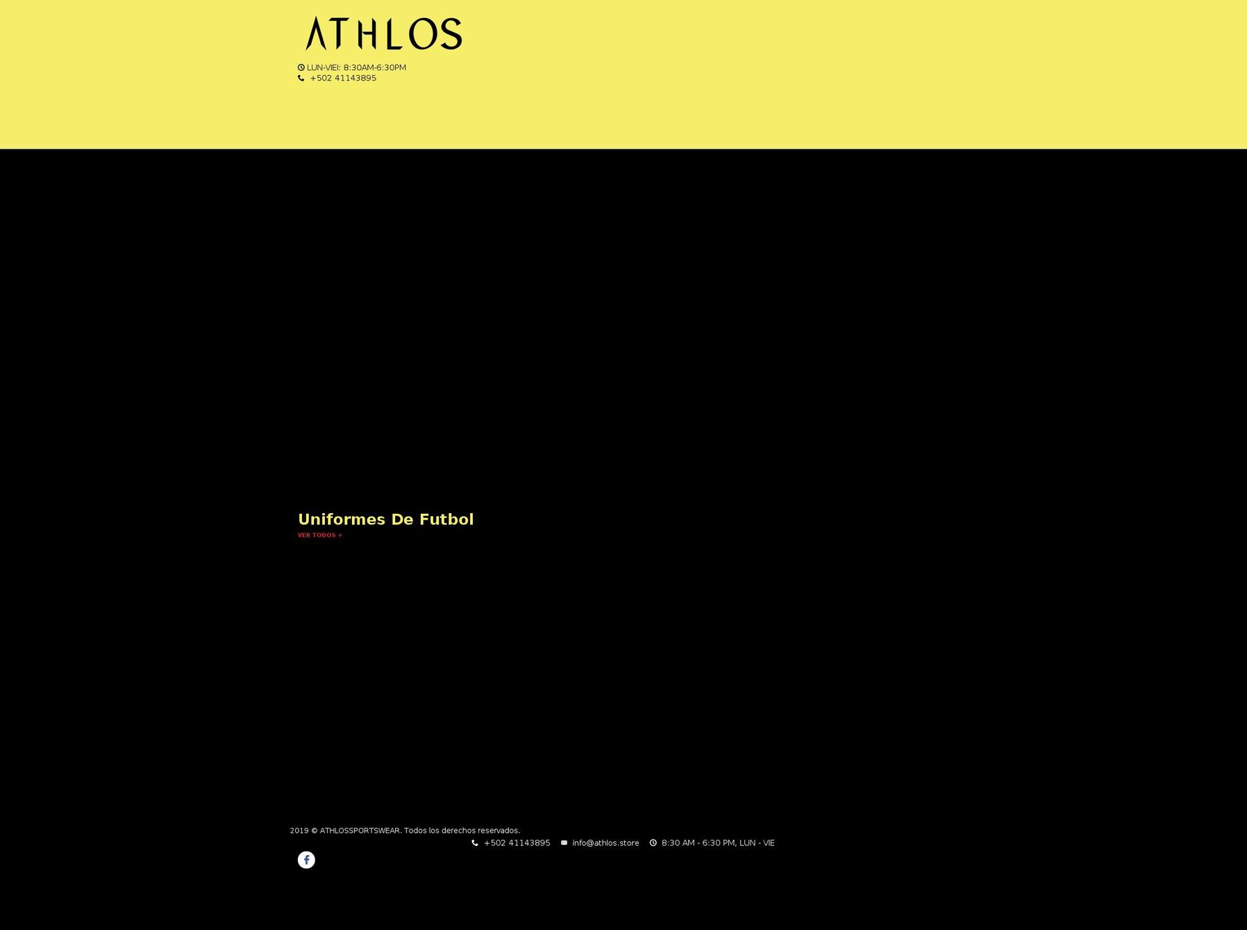 athlos.store shopify website screenshot