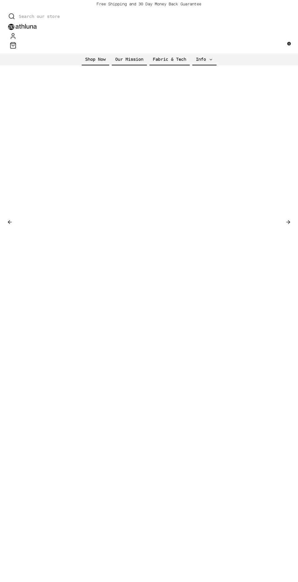 athluna.com shopify website screenshot
