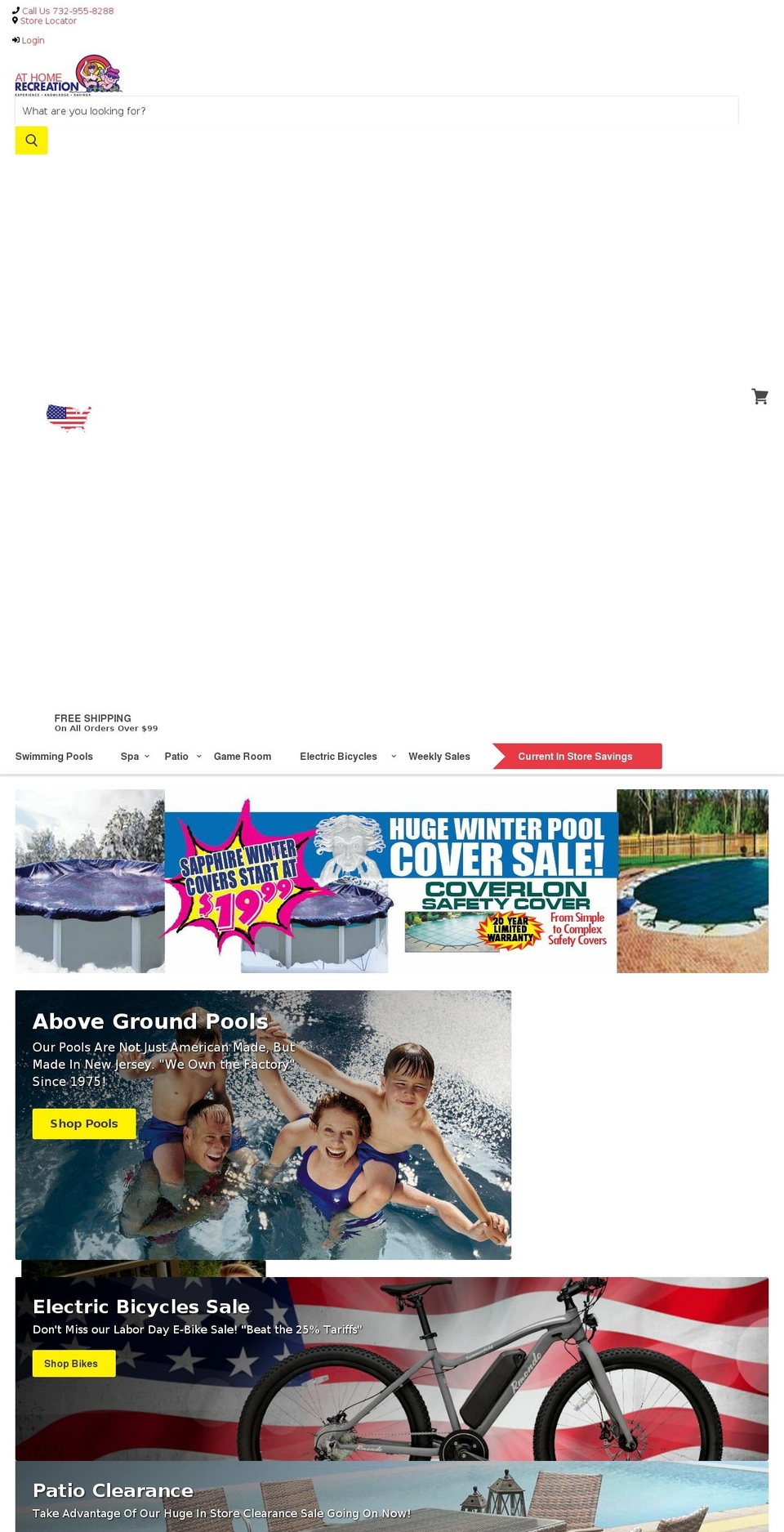 athomeholidaydesign.com — Shopify storefront screenshot