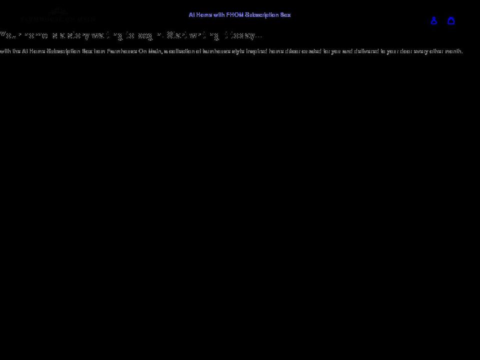 athomewithfarmhouseonmain.com shopify website screenshot