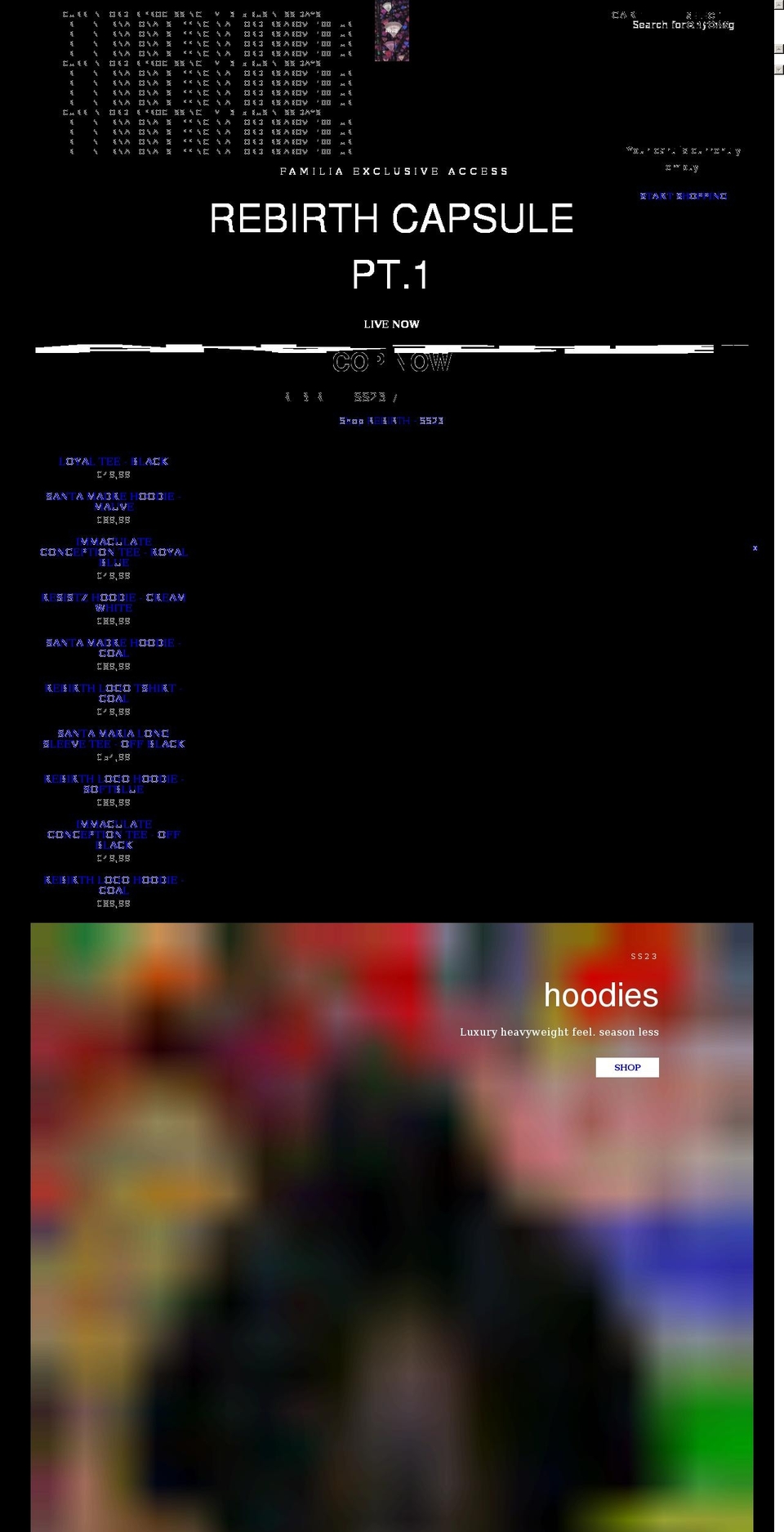 athstreetwear.com — Shopify storefront screenshot