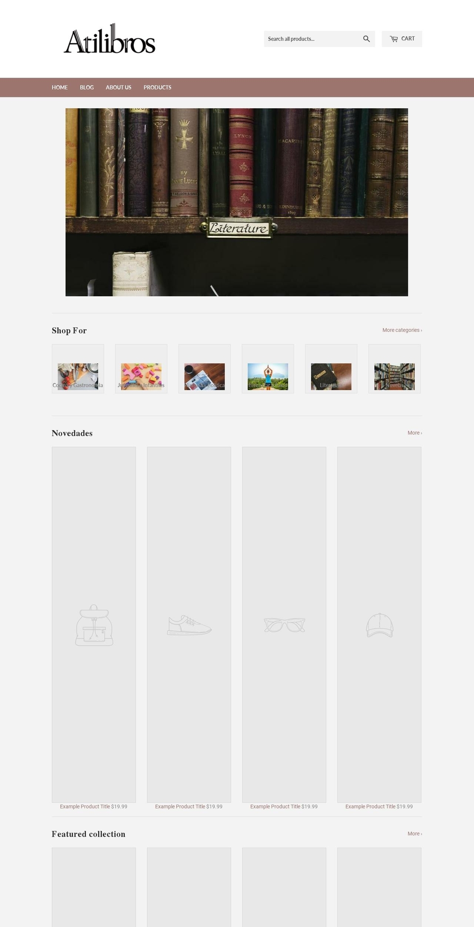 atilibros.com — Shopify storefront screenshot