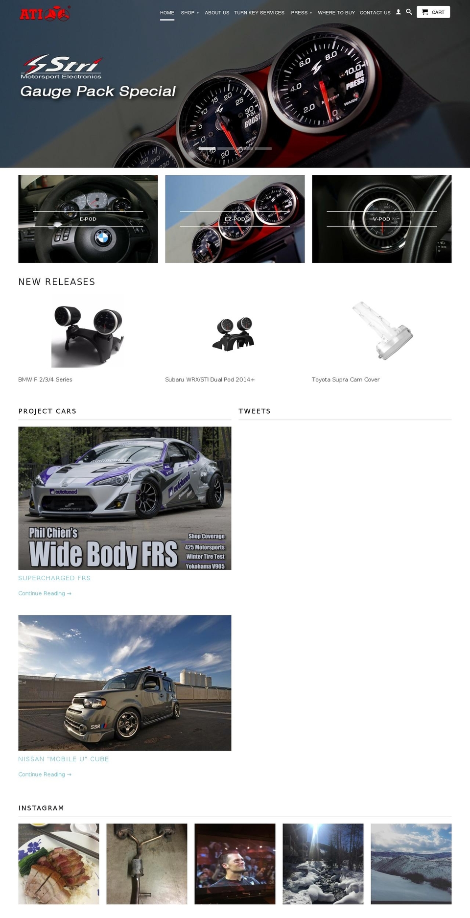 atipods.com shopify website screenshot