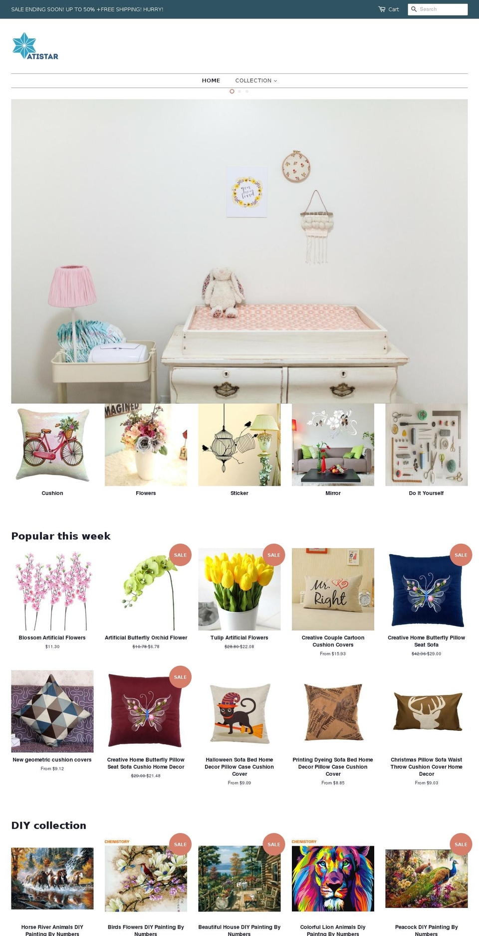 atistar.com — Shopify storefront screenshot