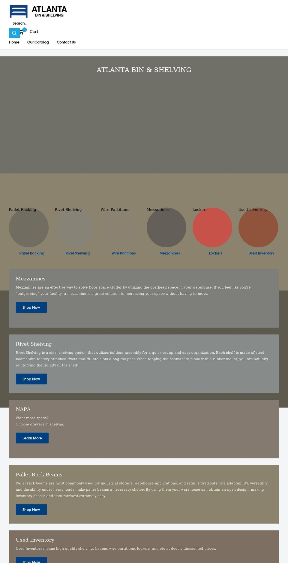 atlantabin.com shopify website screenshot