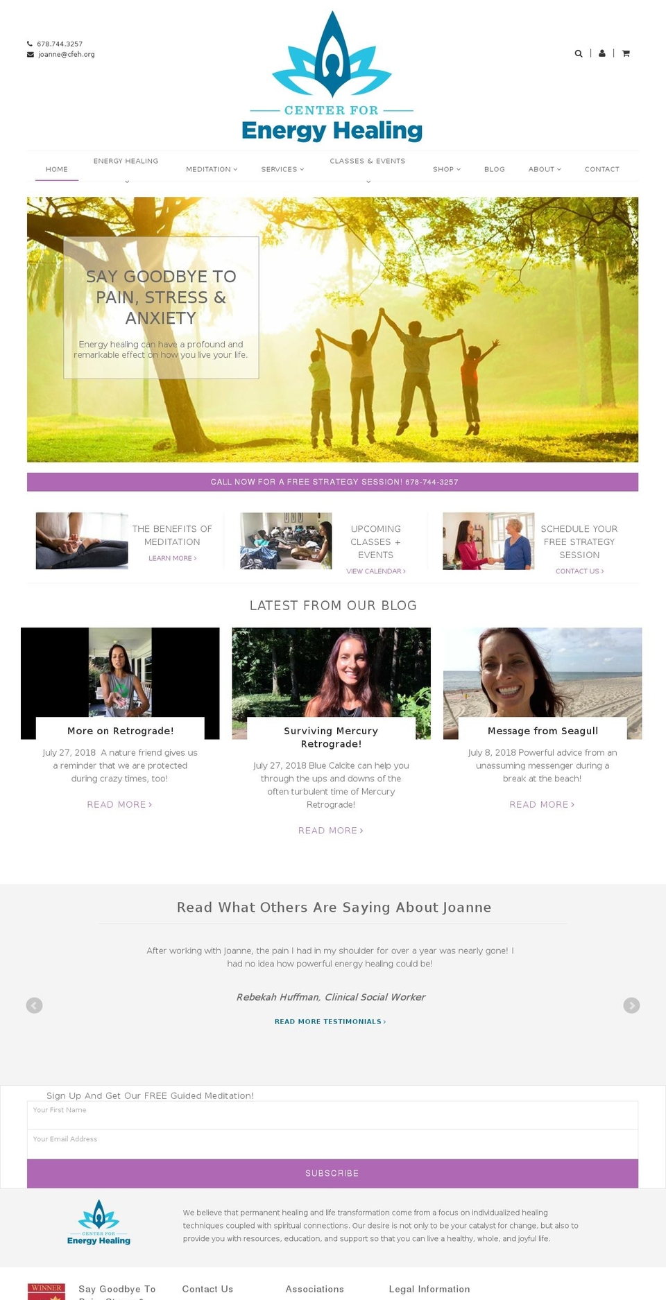 Center for Energy Healing- September 2017 Shopify theme site example atlantaenergyhealer.com