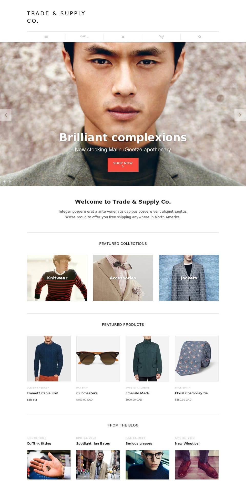 atlantic-theme-minimal.myshopify.com shopify website screenshot