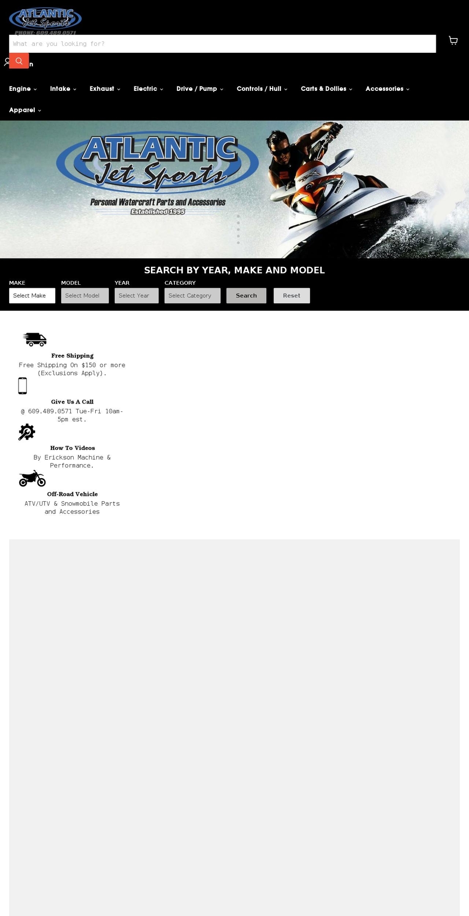 atlanticjetsports.com shopify website screenshot