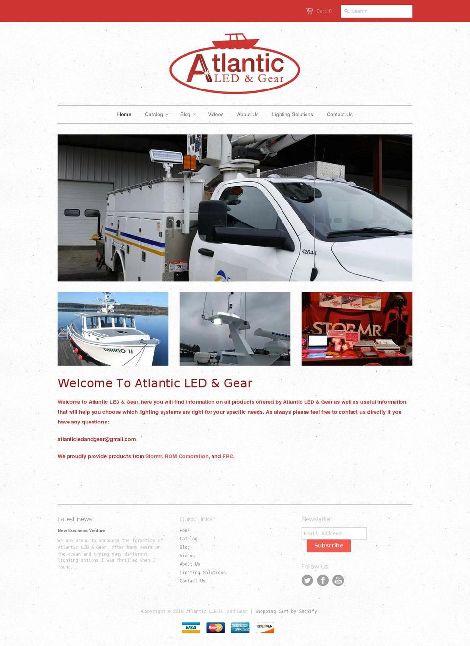 atlanticledandgear.com — Shopify storefront screenshot