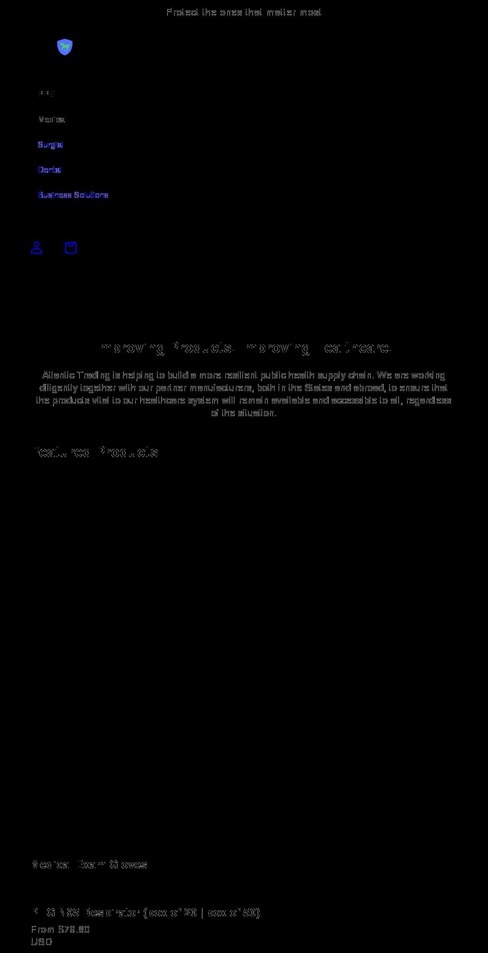 atlanticmed.shop shopify website screenshot