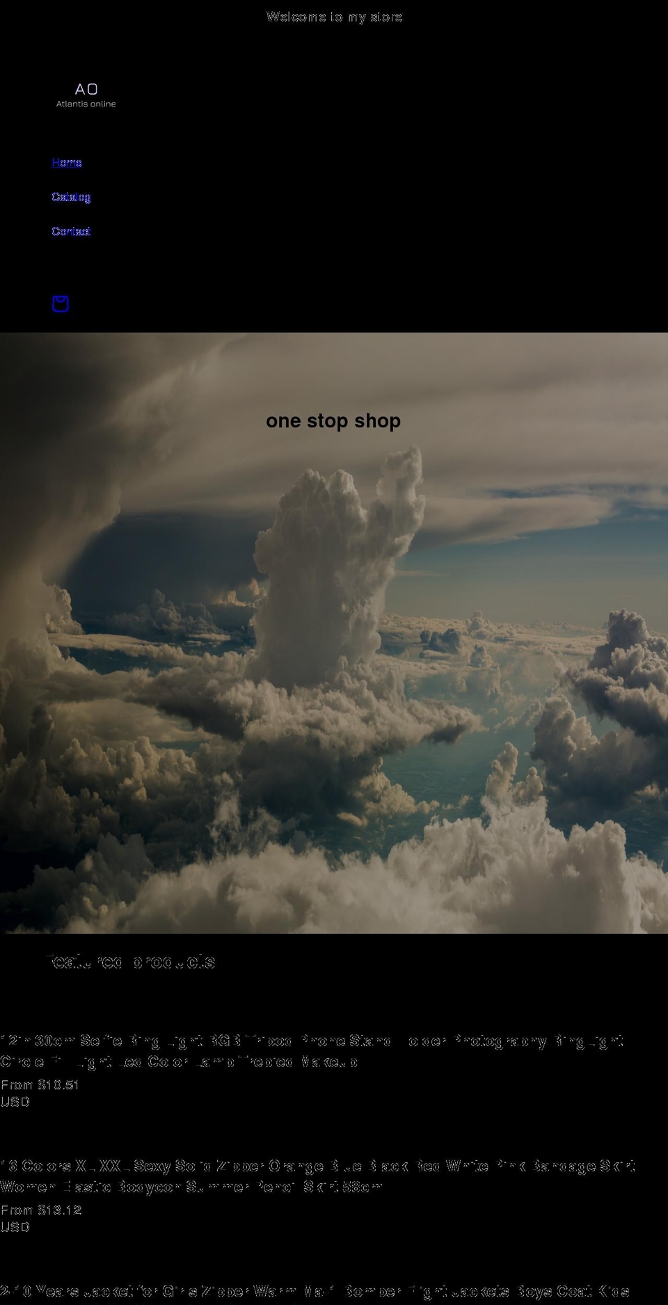 atlantisonline.net shopify website screenshot