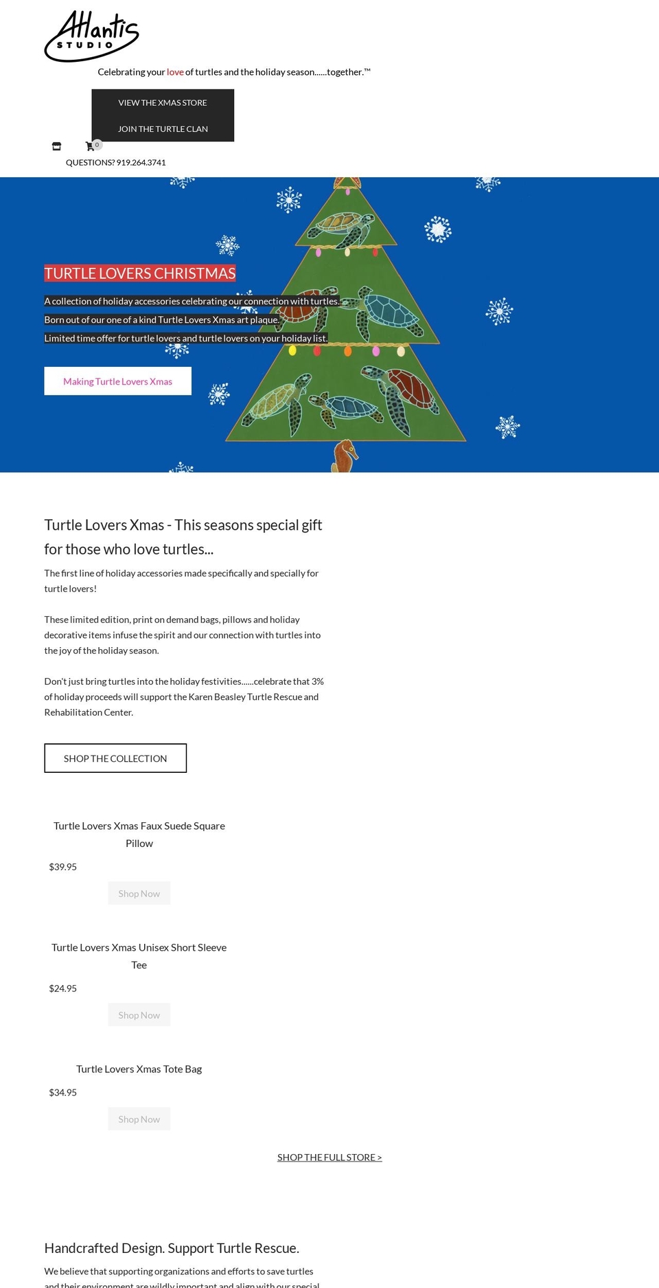 atlantistudio.com shopify website screenshot