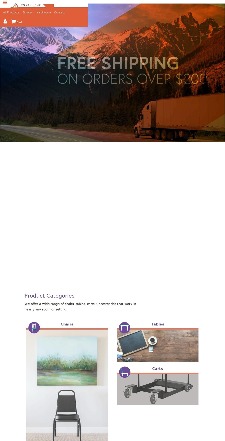 atlasandlane.net shopify website screenshot