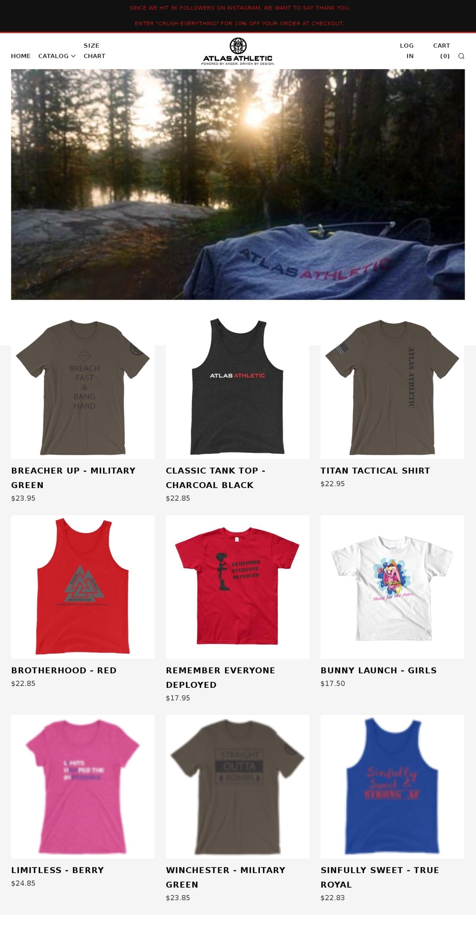 atlasathletic3.com — Shopify storefront screenshot