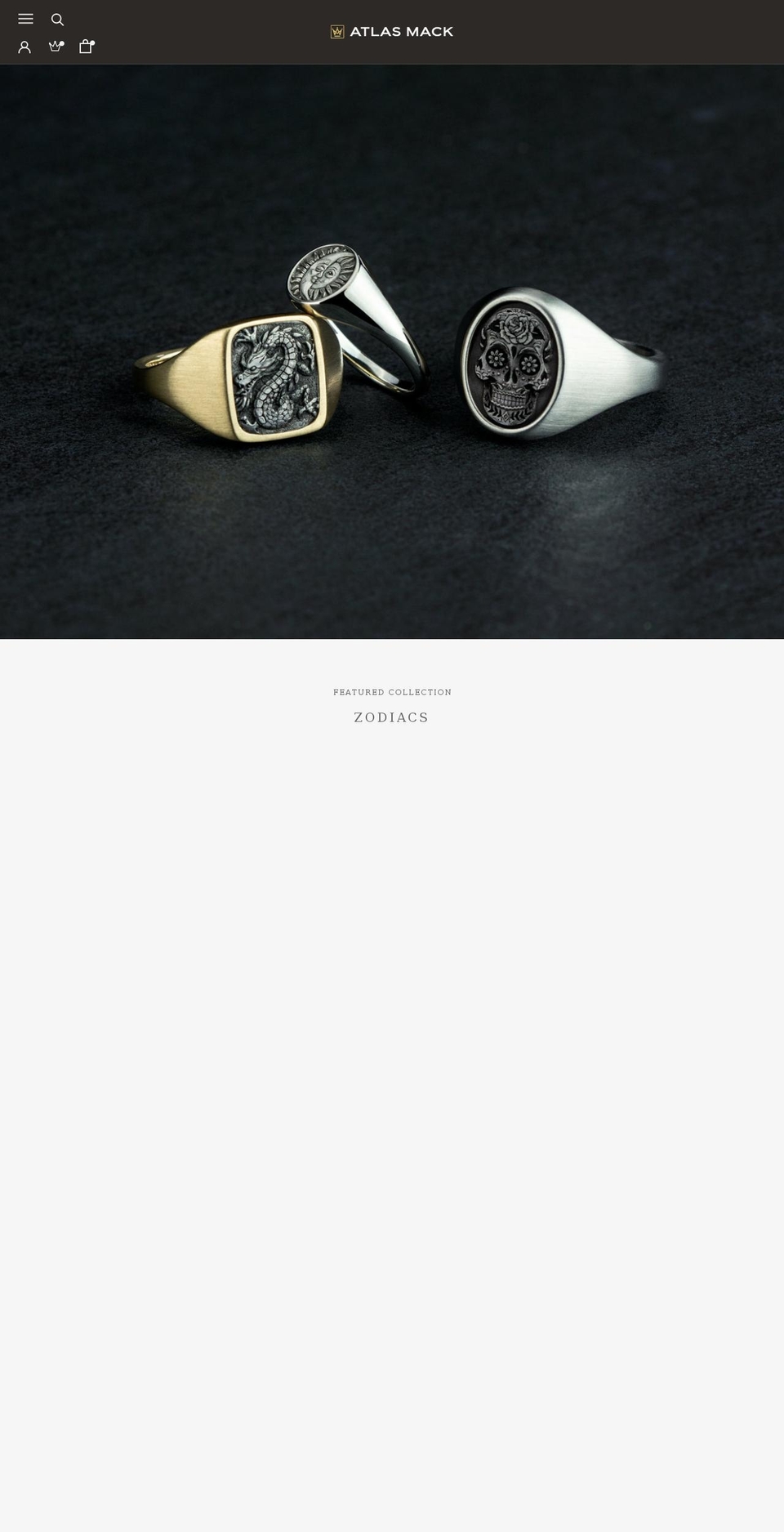 atlasmack.com shopify website screenshot