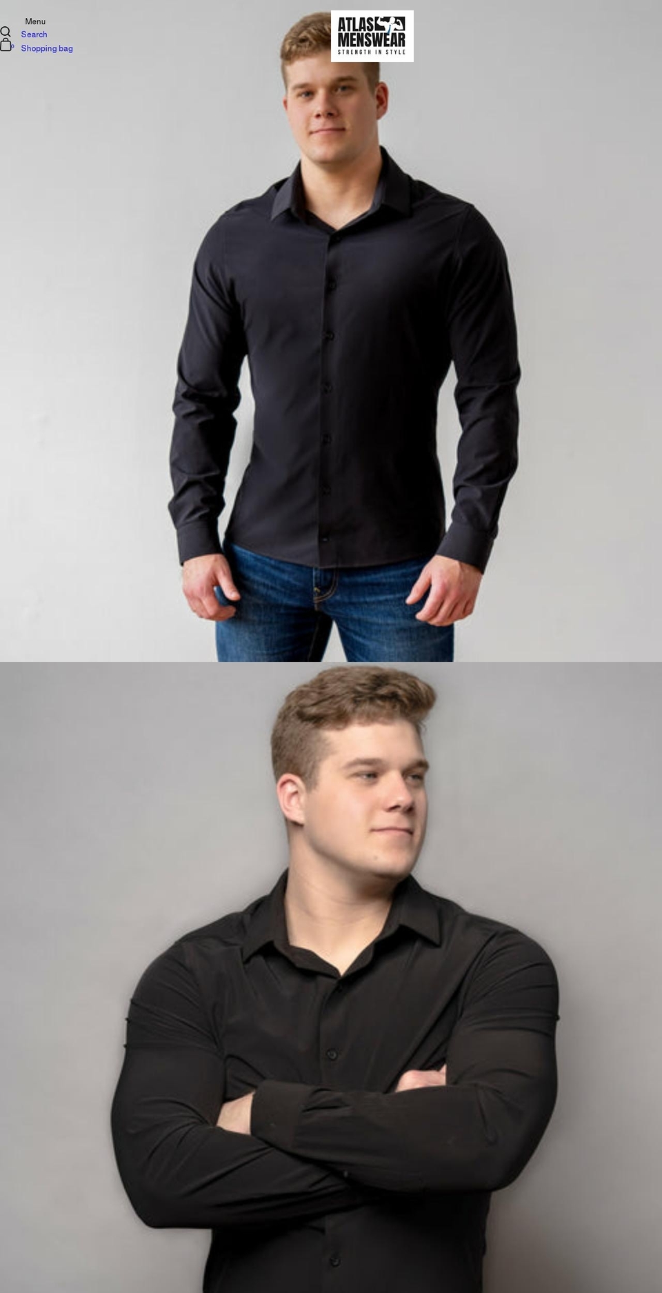 atlasmenswear.com shopify website screenshot