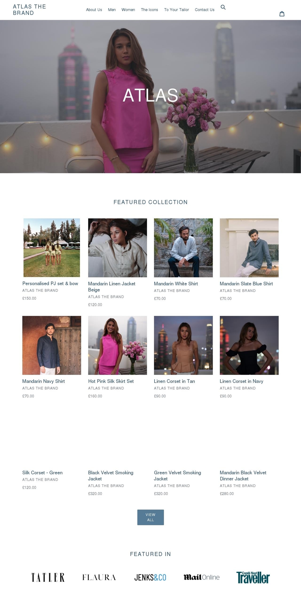 atlasthebrand.com shopify website screenshot