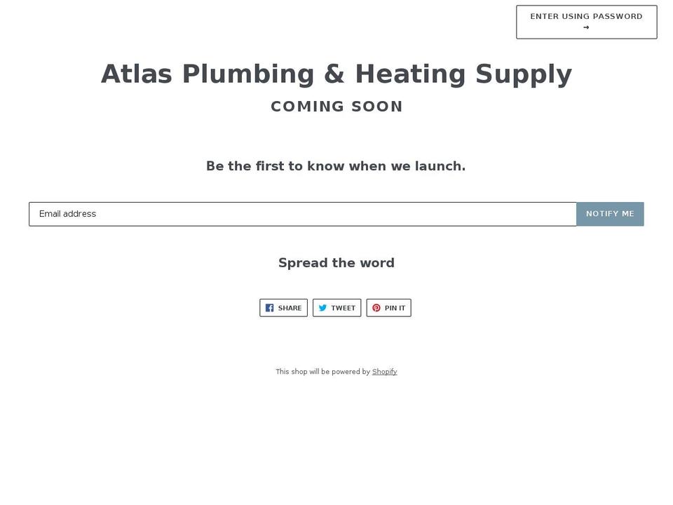atlasupply.com — Shopify storefront screenshot