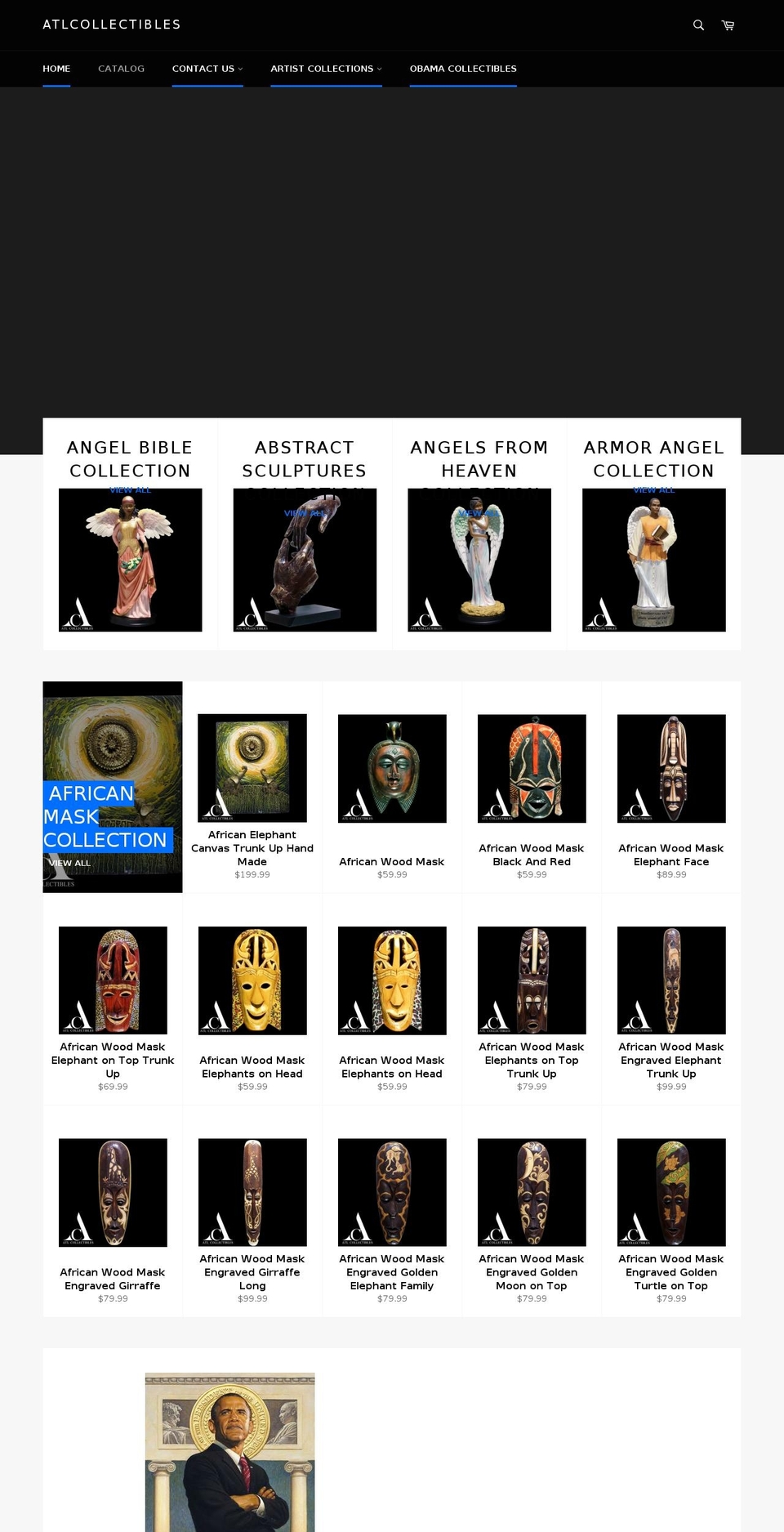 atlcollectibles.com shopify website screenshot