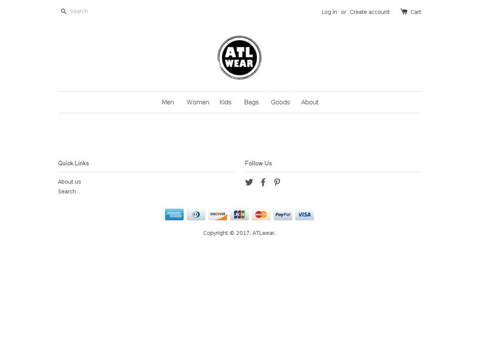 atlgifts.com shopify website screenshot