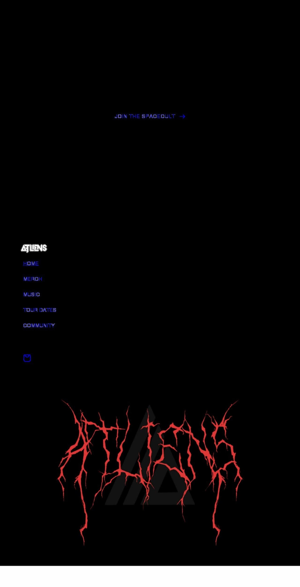 atliensofficial.com shopify website screenshot