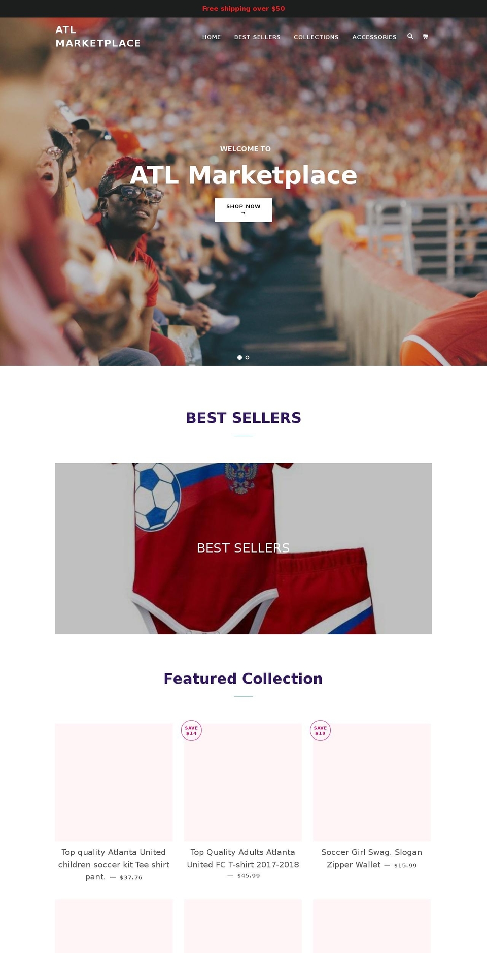 atlmarketplace.com — Shopify storefront screenshot