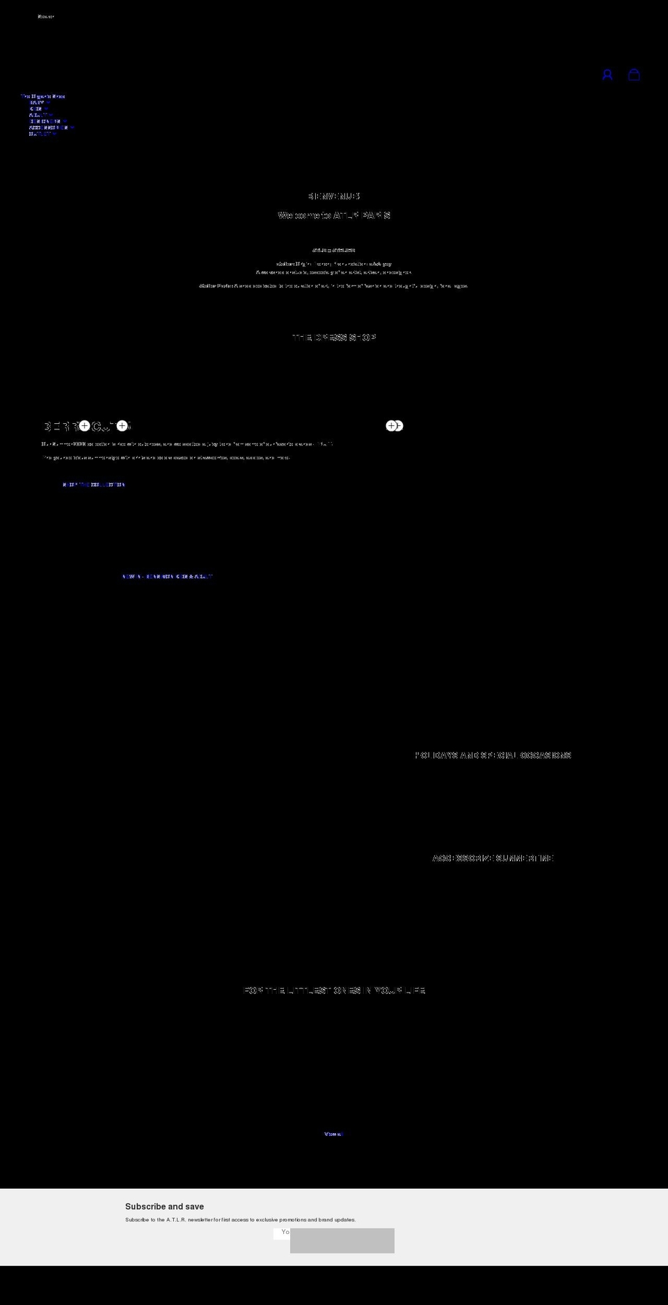 atlrparis.com shopify website screenshot