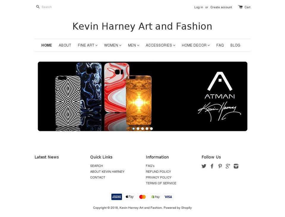 atmangallery.com shopify website screenshot