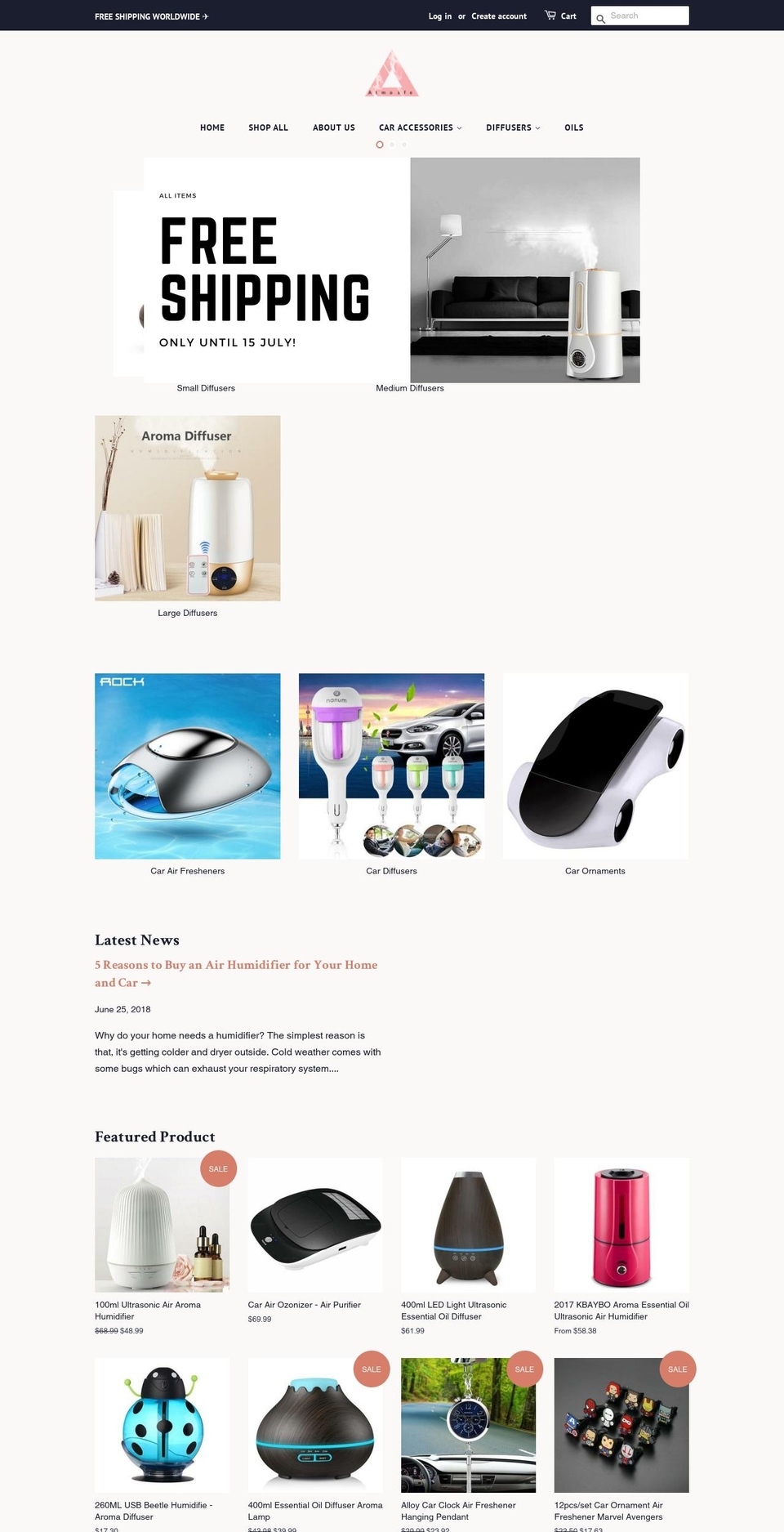 atmosfe.com — Shopify storefront screenshot