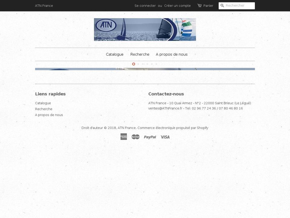 atnfrance.fr shopify website screenshot