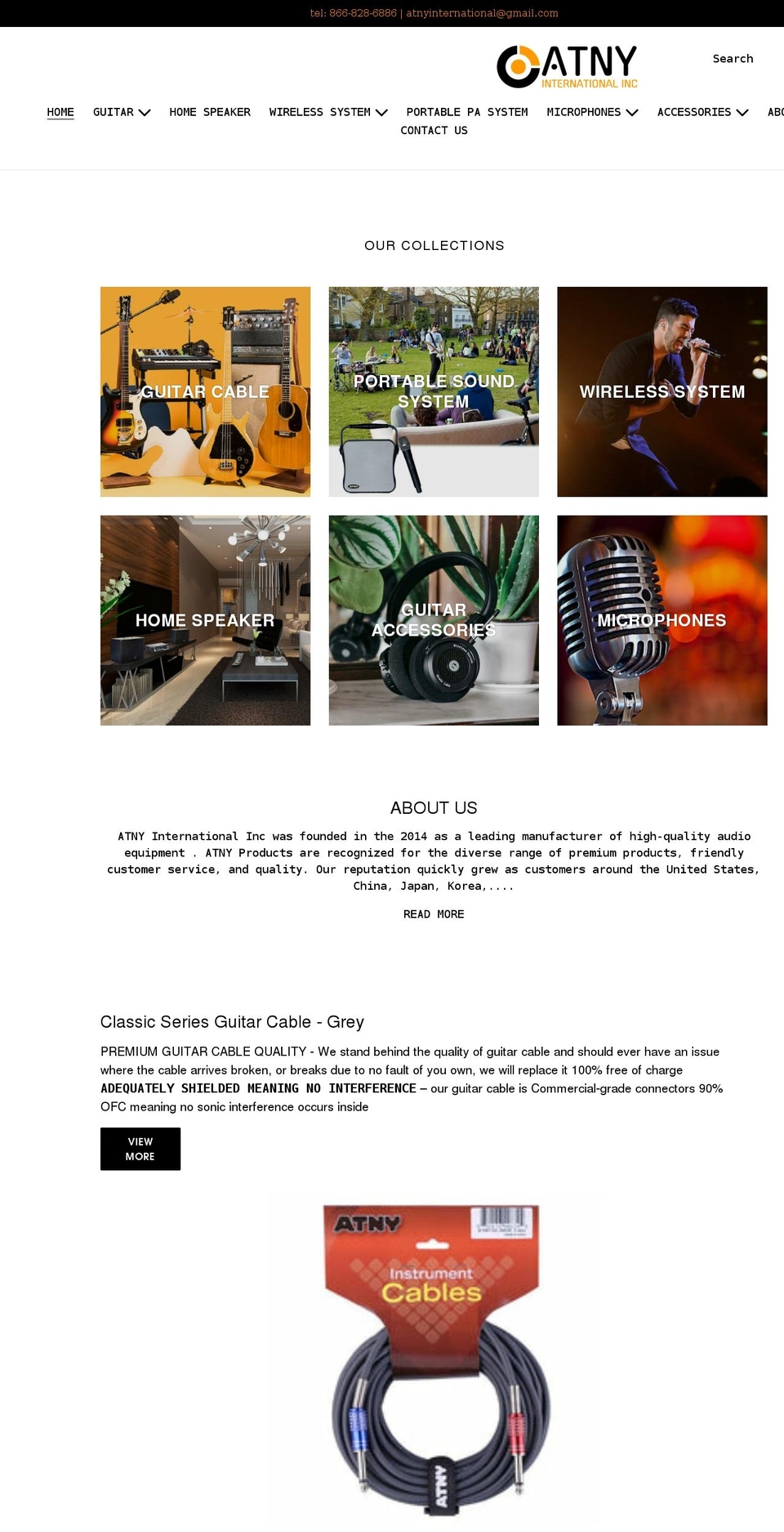 atnyusa.com shopify website screenshot